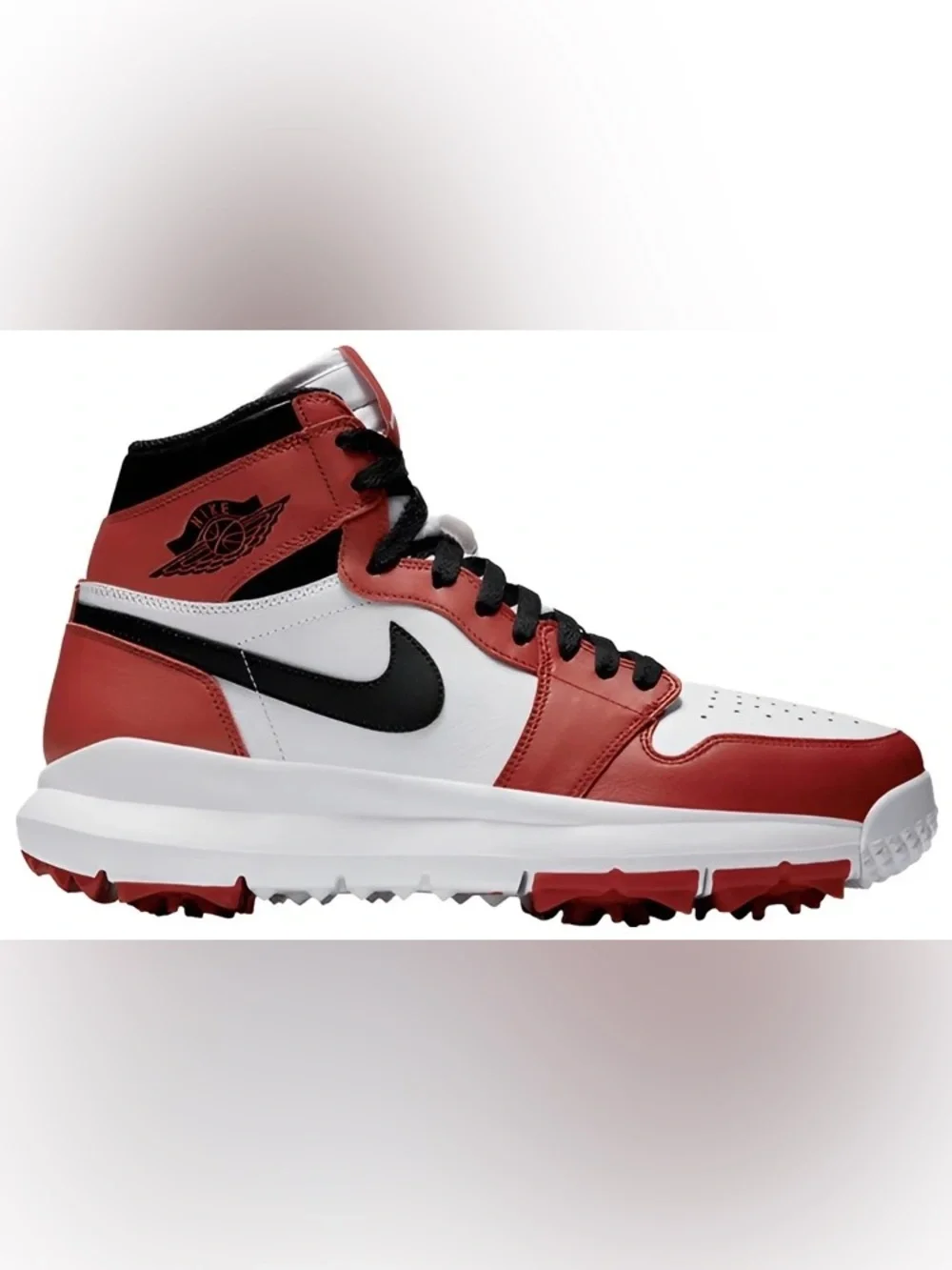 NIKE AIR Jordan 1 Retro Golf Cleat Chicago 917717-100 white black varsity red